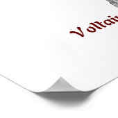 Voltaire Quote over wie je controleert Poster (Hoek)