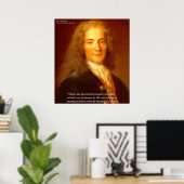 Voltaire Rede Quote Fijne Kunst Posters (Thuiskantoor)