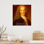 Voltaire Rede Quote Fijne Kunst Posters (Keuken)