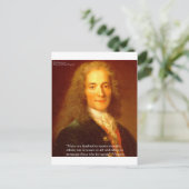 Voltaire Reden Citaat Cadeaus T-shirts & Kaarten (Staand voorkant)