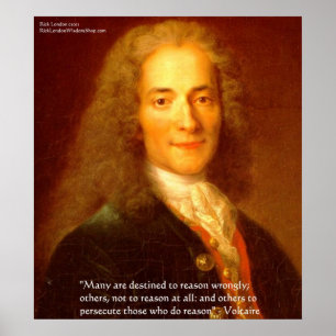 Voltaire redenen citeren Posters voor fijne kunst