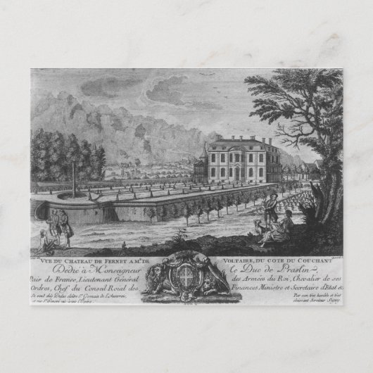 Voltaire's huis in Ferney, westkant Briefkaart (Voorkant)