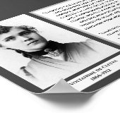 Voltairine de Cleyre Feministische Libertarian Arn Poster (Hoek)