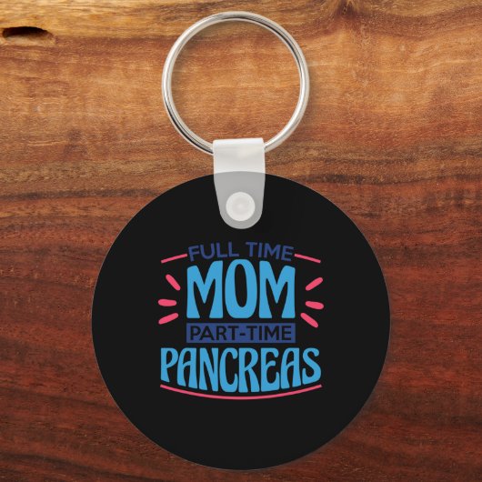 Voltijd Moeder Deeltijd Pancreas Sleutelhanger (Voorkant)
