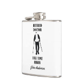 Voltijdskoppeling arts in ruste op maat heupfles (Links)