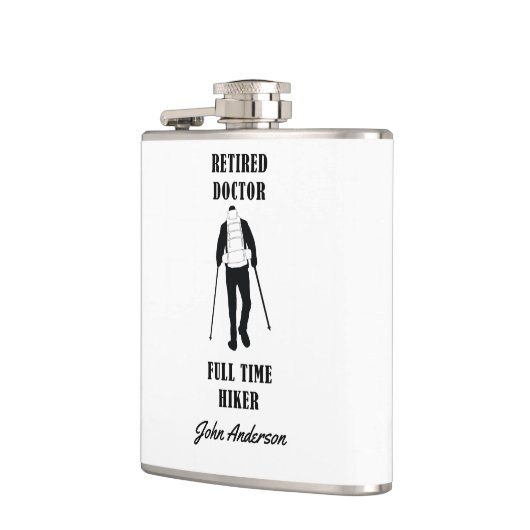 Voltijdskoppeling arts in ruste op maat heupfles (Links)