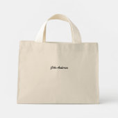Voltijdskoppeling arts in ruste op maat mini tote bag (Achterkant)