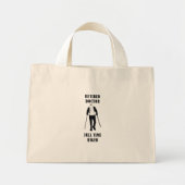 Voltijdskoppeling arts in ruste op maat mini tote bag (Voorkant)