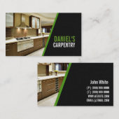 Voltooi Carpentry, Mill Work, Construction Busines Visitekaartje (Voorkant / Achterkant)