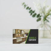 Voltooi Carpentry, Mill Work, Construction Busines Visitekaartje (Staand voorkant)
