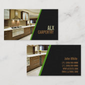 Voltooi Carpentry, Mill Work, Construction Busines Visitekaartje (Voorkant / Achterkant)