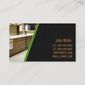 Voltooi Carpentry, Mill Work, Construction Busines Visitekaartje (Achterkant)