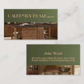 Voltooi Carpentry, Mill work, Wood, Bouw Visitekaartje (Voorkant / Achterkant)