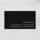 Voltooi Carpentry, Millwork, Construction Business Visitekaartje (Achterkant)