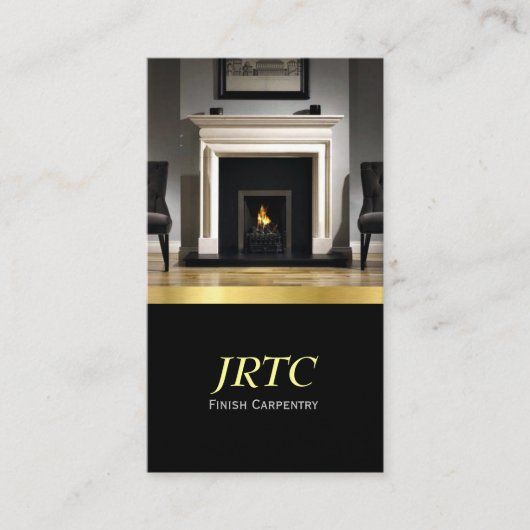 Voltooi Carpentry, Millwork, Construction Business Visitekaartje (Voorkant)
