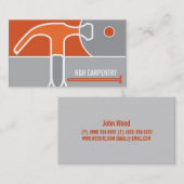 Voltooi Carpentry, Millwork, hout, bouw Visitekaartje (Voorkant / Achterkant)