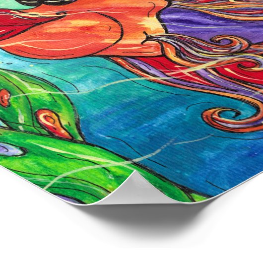 Voltooi de gevechtsvisdruk poster (Hoek)