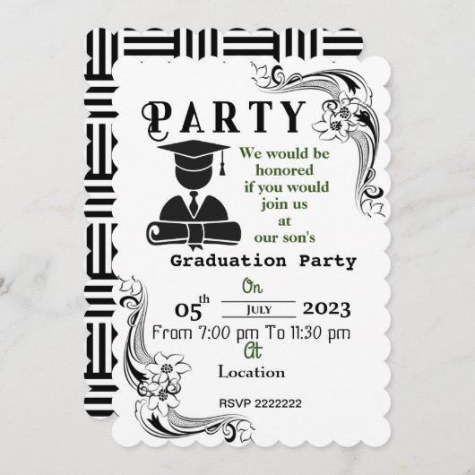 Voltooi de graad   kaart (Voorkant / Achterkant)