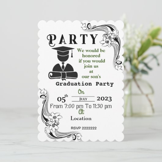 Voltooi de graad   kaart (Staand voorkant)