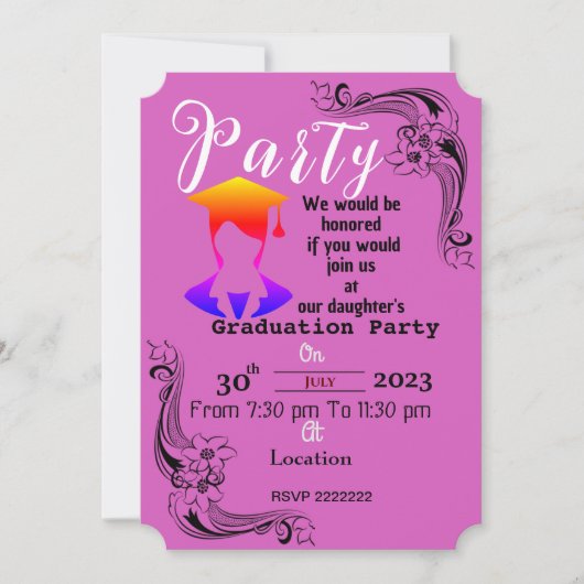 Voltooi de graad kaart (Voorkant)