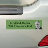 Voltooi de Groene Nieuwe Overeenkomst van de Baan Bumpersticker (Op auto)