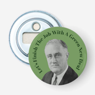 Voltooi de Groene Nieuwe Overeenkomst van de Baan Button Flesopener