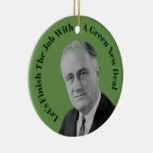 Voltooi de Groene Nieuwe Overeenkomst van de Baan Keramisch Ornament (Rechts)