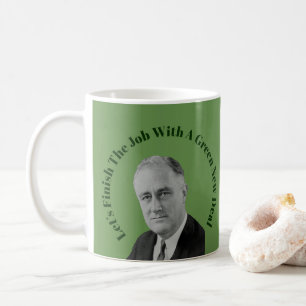 Voltooi de Groene Nieuwe Overeenkomst van de Baan Koffiemok