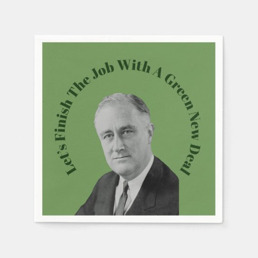 Voltooi de Groene Nieuwe Overeenkomst van de Baan Servet (Voorkant)