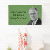 Voltooi de Groene Nieuwe Overeenkomst van de Baan Spandoek (Insitu)