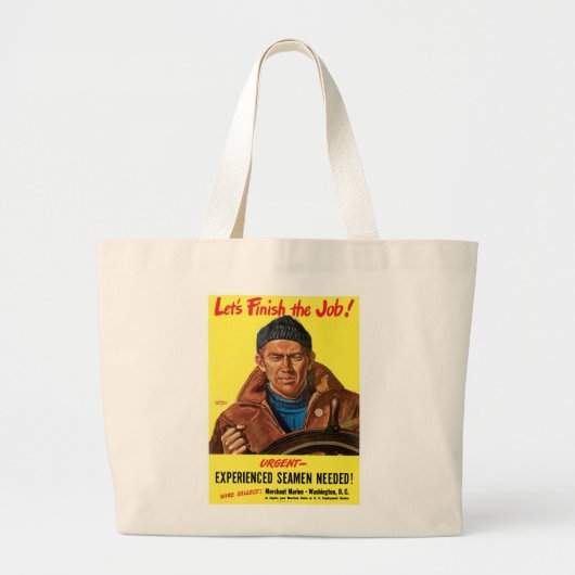 Voltooi de taak! grote tote bag (Voorkant)