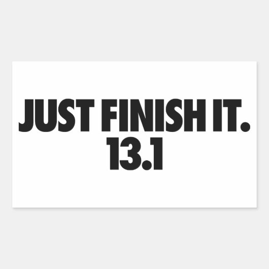 Voltooi het gewoon. 13.1 sticker (Voorkant)