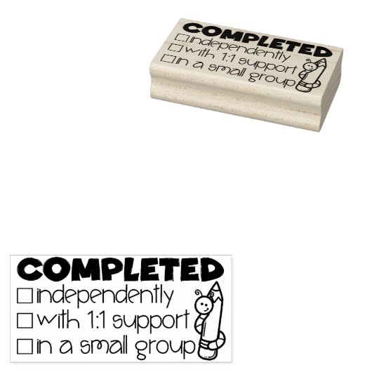 Voltooid docent stempel (Gestempeld)