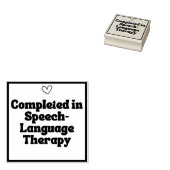 Voltooid in spraak - Taaltherapie Stempel (Gestempeld)