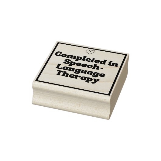 Voltooid in spraak - Taaltherapie Stempel (Stempel)