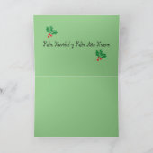 VOLTOOID Kaart MERY CHRISTMAS IN SPAANS (Binnen)