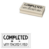 Voltooid met Teacher's Help Teacher Stamp Rubberstempel (Gestempeld)