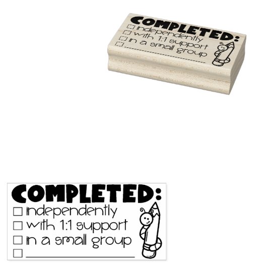 Voltooid stempel - Teacher Stamp (Gestempeld)