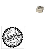 Voltooid vinkje rubberstempel (Gestempeld)