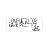 Voltooid voor Skill Practice Teacher Stamp Rubberstempel (Afrduk)