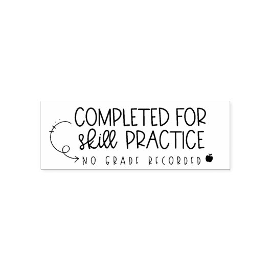 Voltooid voor vaardigheidspraktijk leraar stempel (Design)