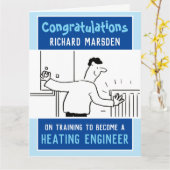 Voltooide Loodgieter & Verwarming Engineer Trainin Kaart (Gele Bloem)