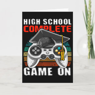 Voltooide middelbare school videogame afstudeercad kaart