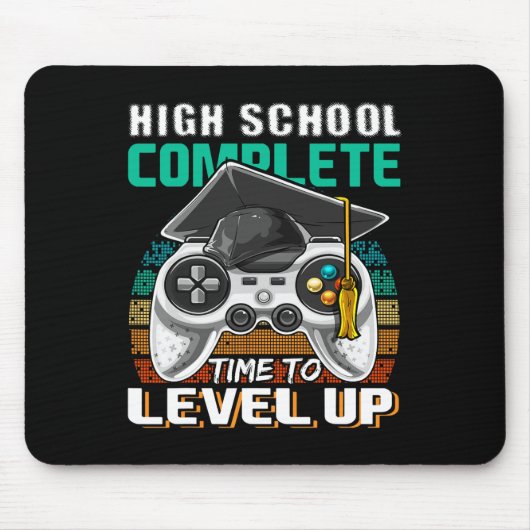 Voltooide middelbare school videogame afstudeercad muismat (Voorkant)