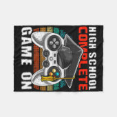 Voltooide middelbare school videogame eindexamen fleece deken (Voorkant (Horizontaal))