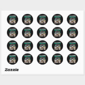 Voltooide middelbare school videogame eindexamen ronde sticker (Vel)