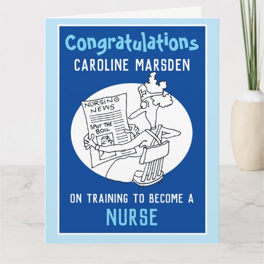 Voltooide Nurse Training Kaart (Voorkant)