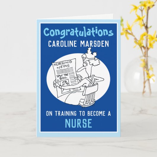 Voltooide Nurse Training Kaart (Gele Bloem)