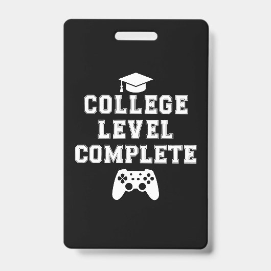 Voltooide universitaire opleiding Afgestudeerd Gam Badge (Voorzijde)