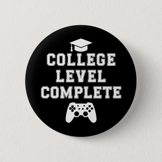 Voltooide universitaire opleiding Afgestudeerd Gam Ronde Button 5,7 Cm (Voorkant)